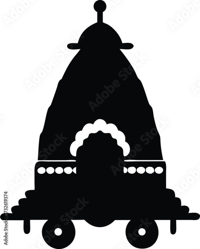 rath yatra silhouette