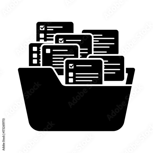 Document Folder File Management Checklist Icon