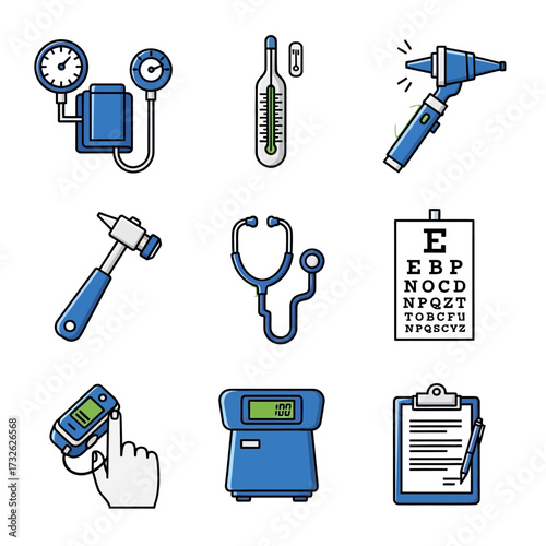 Medical examination equipment for health checkups and diagnostic tests