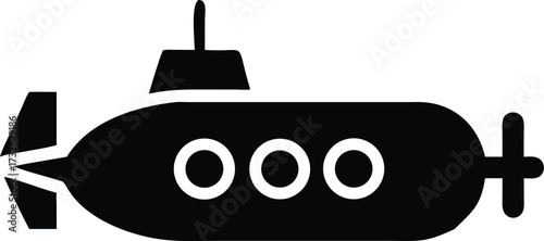 submarine  with white background