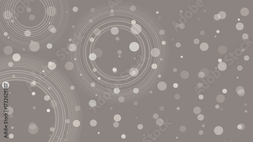 Abstract vector background with soft gray circles and concentric rings. Modern geometric design perfect for wallpapers, templates, posters, digital projects, and stylish decorative use.