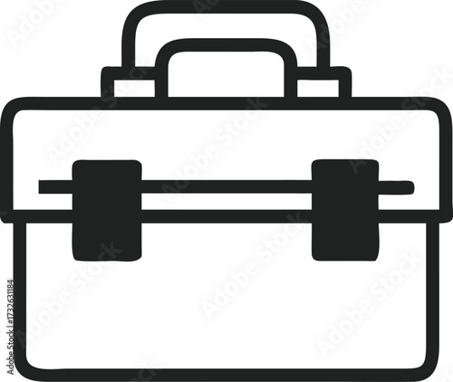 tool box with white background