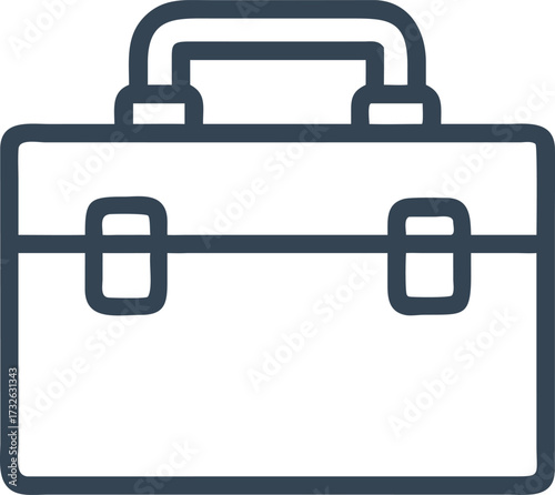 tool box with white background
