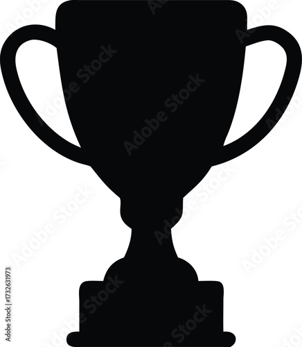 trophy realistic with white background