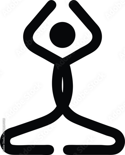yoga pose with white background.eps