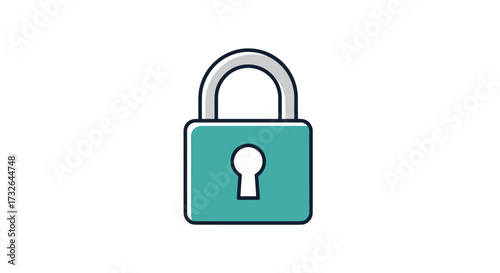 Teal lock icon
