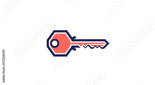 Modern key graphic