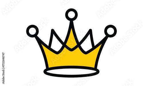 Royal gold crown emblem symbol royalty symbol majestic icon regal leadership symbol