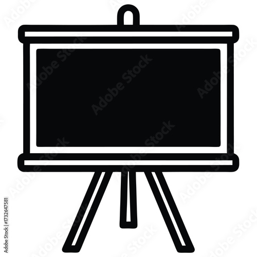 interactive whiteboard vector icon