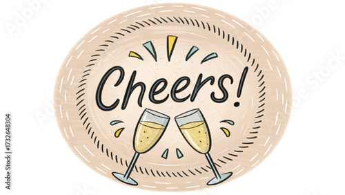 Cheers champagne glasses toasting celebration clinking glasses