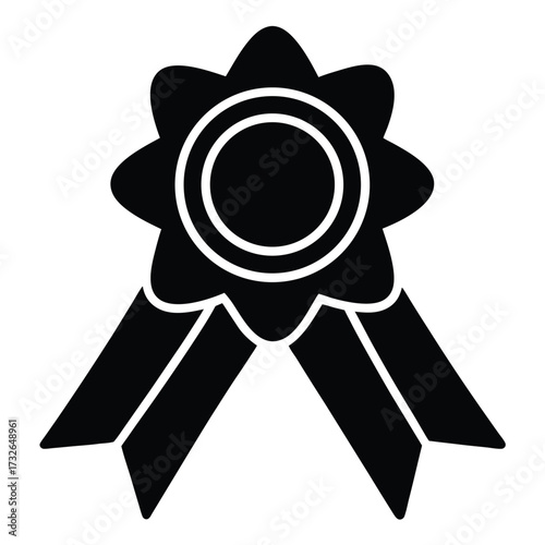 honor roll ribbon vector icon