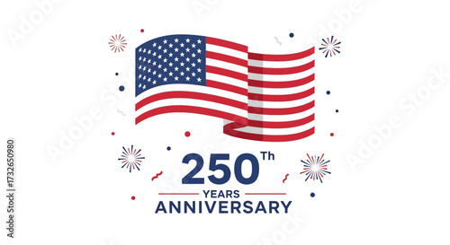 Usa flag anniversary patriotic celebrate