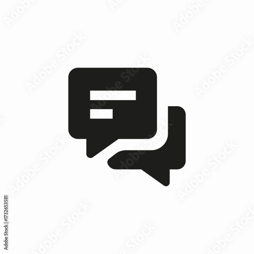 chat speech bubble icon sign vector