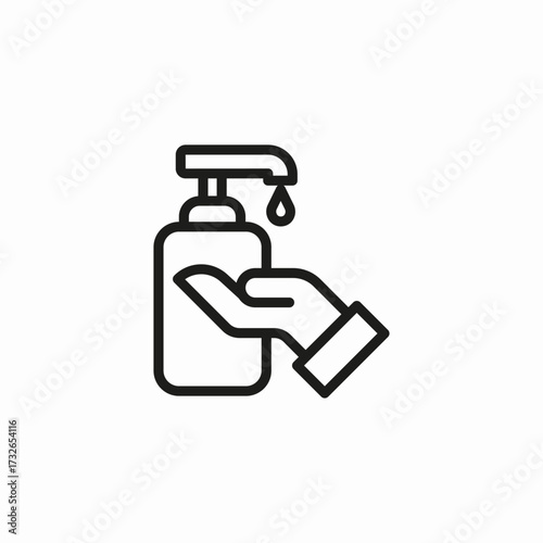 hand sanitizer icon sign vector
