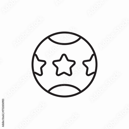 baby ball toy icon sign vector