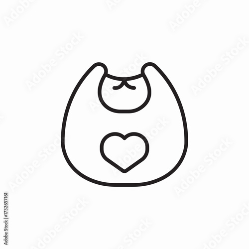 baby bib icon sign vector