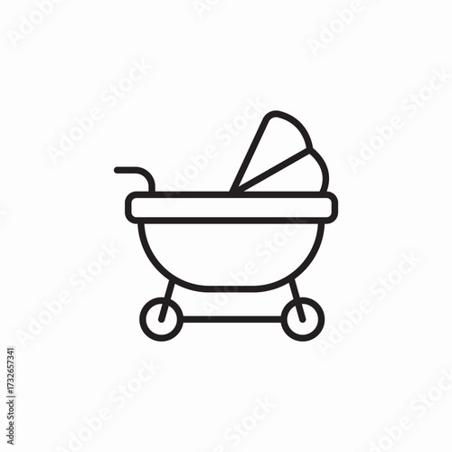 baby carrier icon sign vector