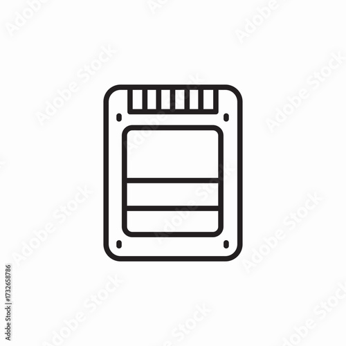drive storage icon sign vector