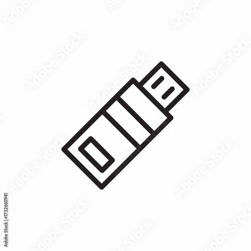 flash drive icon sign vector