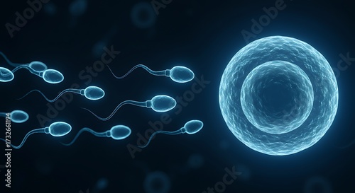The Journey of Life Conception Begins With Sperm Meeting Egg