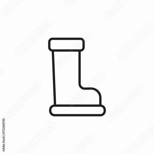 rain boots icon sign vector