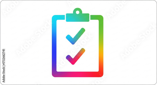 Clipboard with check marks, representing tasks completed, surveys, todo lists, and project management