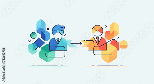 Streamlined workflow showing business process automation with efficient handoff and team collaboration success