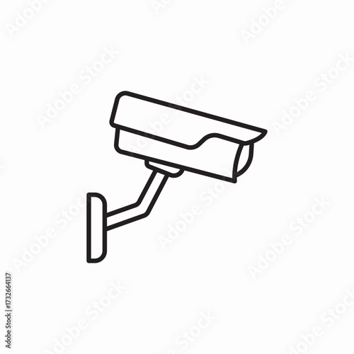 cctv camera icon sign vector