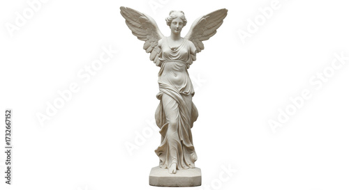 Photos Winged Victory of Samothrace statue isolated PNG, ancient Greek sculpture on tra