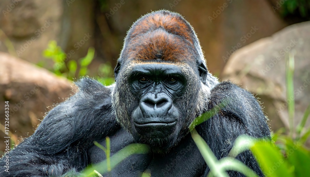 Fototapeta premium Close-up of a large gorilla