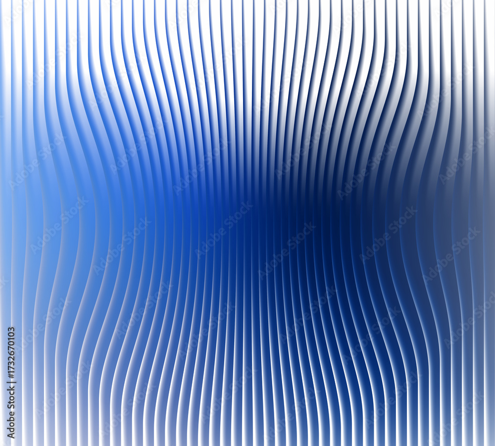 Obraz premium Abstract blue wave pattern background digital art with blurred vertical lines and gradient effect