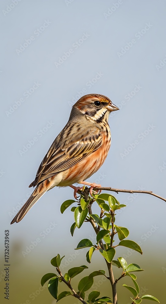 Fototapeta premium Beautiful Bird Perched on Branch.