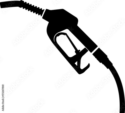 fuel nozzle silhouette vector illustration