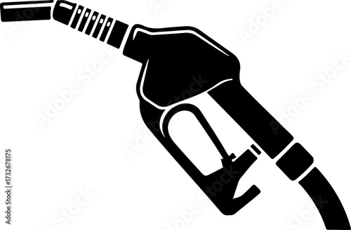 fuel nozzle silhouette vector illustration