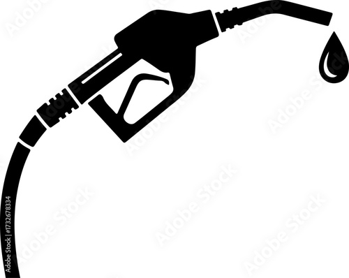 fuel nozzle silhouette vector illustration