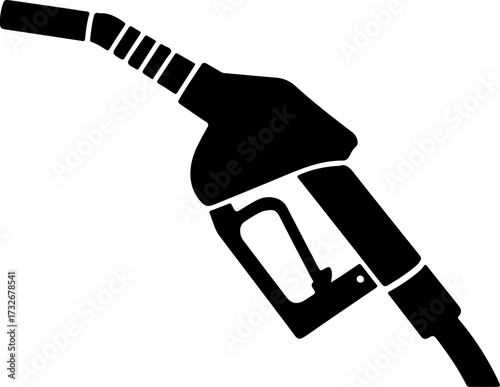 fuel nozzle silhouette vector illustration