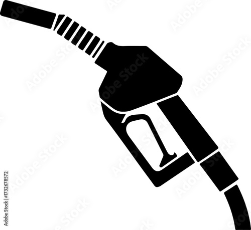 fuel nozzle silhouette vector illustration