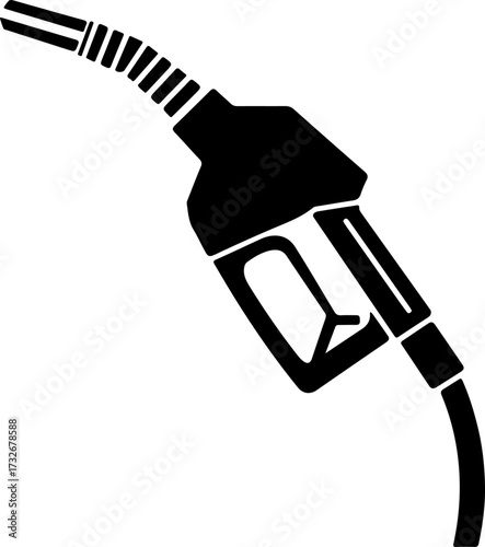 fuel nozzle silhouette vector illustration