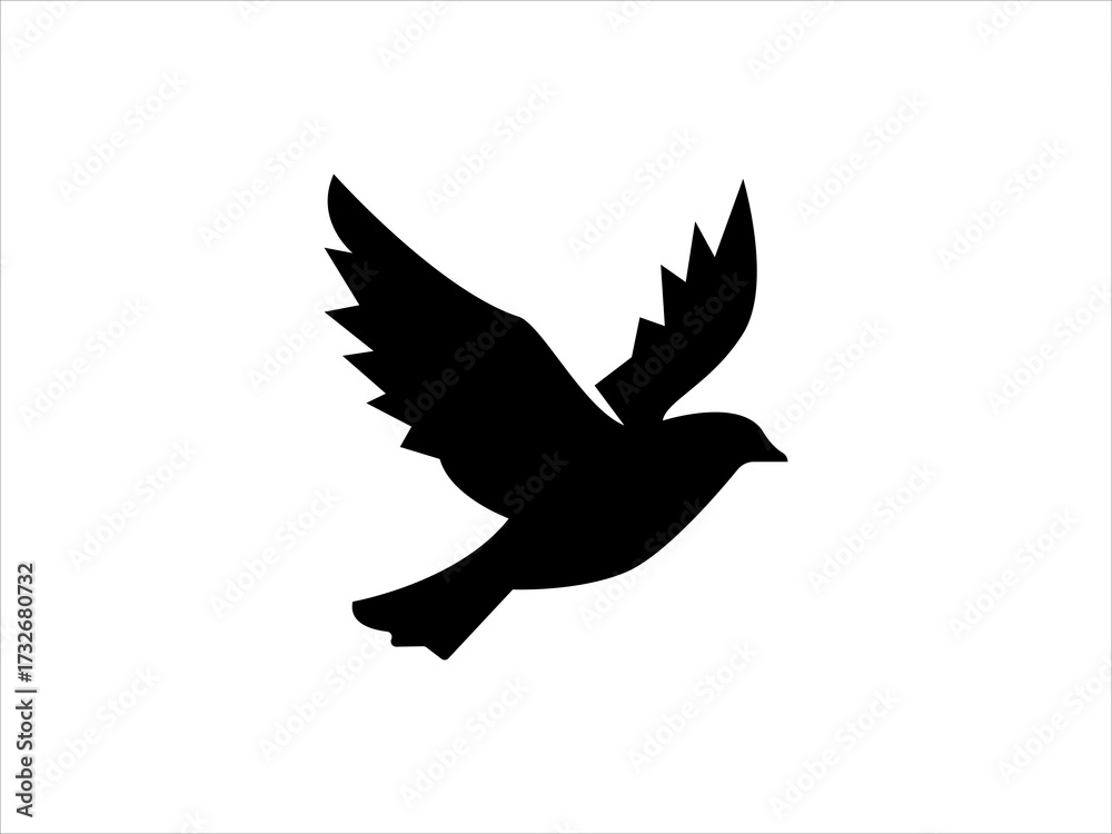 Obraz premium Bird silhouette vector