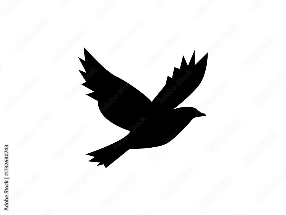 Obraz premium Bird silhouette vector