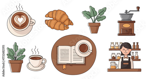 Coffee Shop Items and Activities.