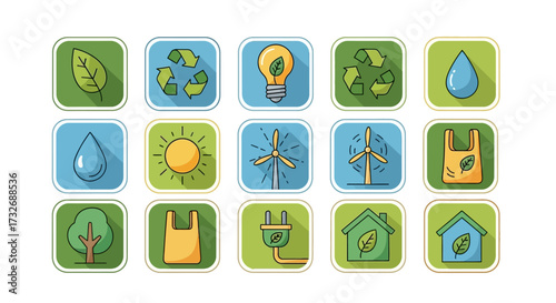 Eco-Friendly Icons Collection.