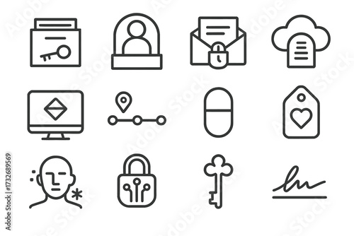 Memory digital vector avatar cloud legacy icon archive heirloom emotional vault management