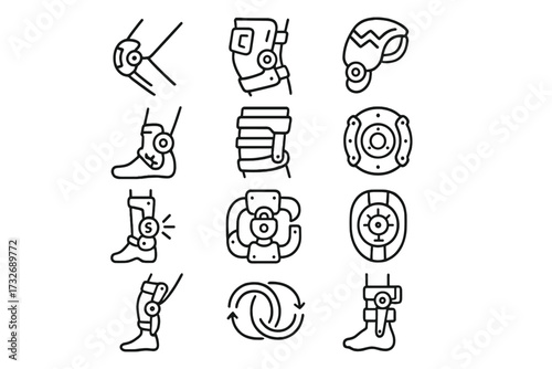 Stability icon grid vector acceleration system armor feedback corrector shoulder enhancer cybernetics