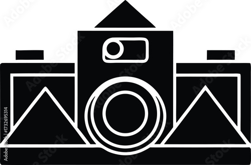 Photo editing vector icon.