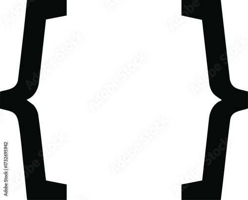 Vector art of curly braces symbol