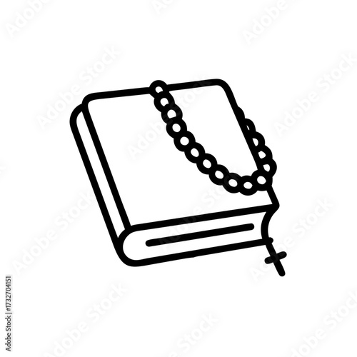Open notebook with a pencil resting on the pages, surrounded by colorful beads and a decorative chain, showcasing creativity and artistic expression in a vibrant workspace