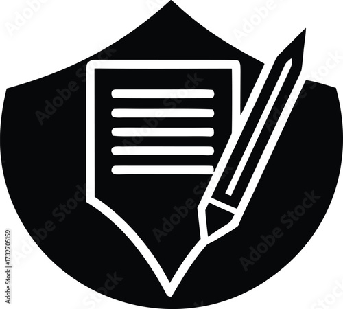 Creative writing vector icon.