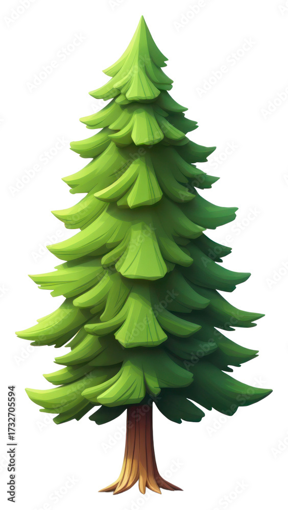 Fototapeta premium PNG Tree plant green pine.