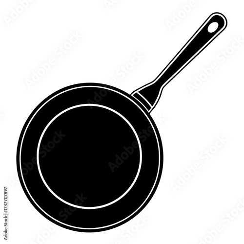 frying pan isolated on white background